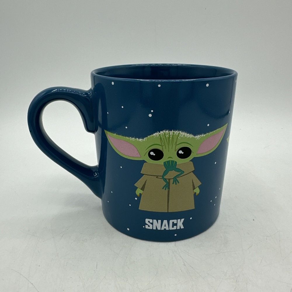 STAR WARS Coffee Mug Cup Baby Yoda Snack Attack Protect 14 Oz